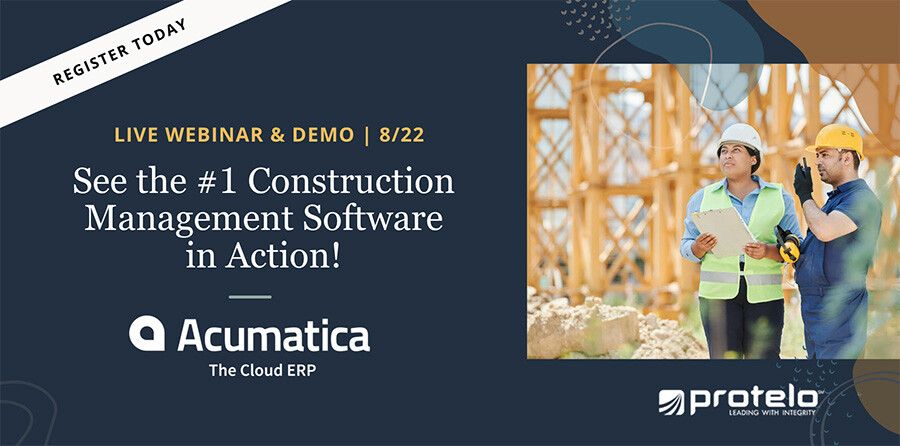 See the #1 Construction Software in Action | Acumatica Cloud ERP